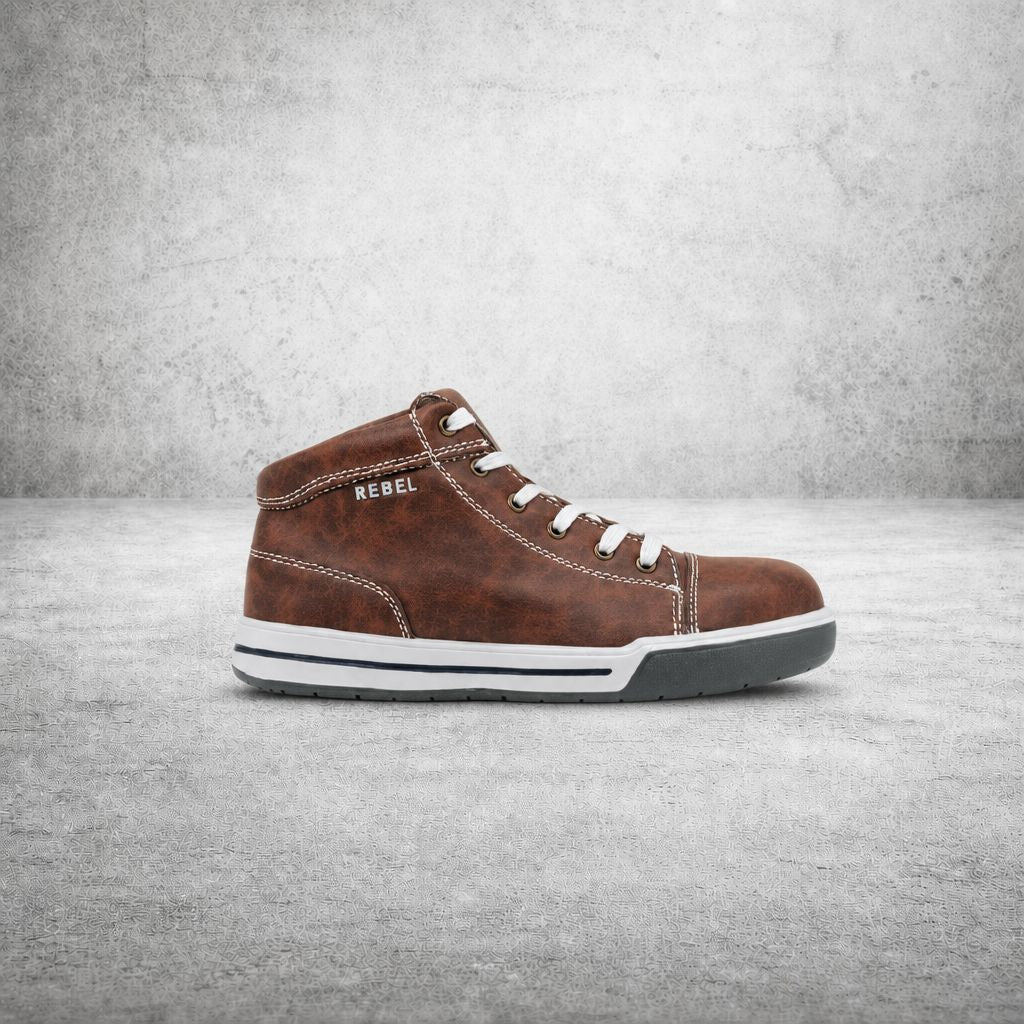 REBEL HI-TOP BROWN BOOT