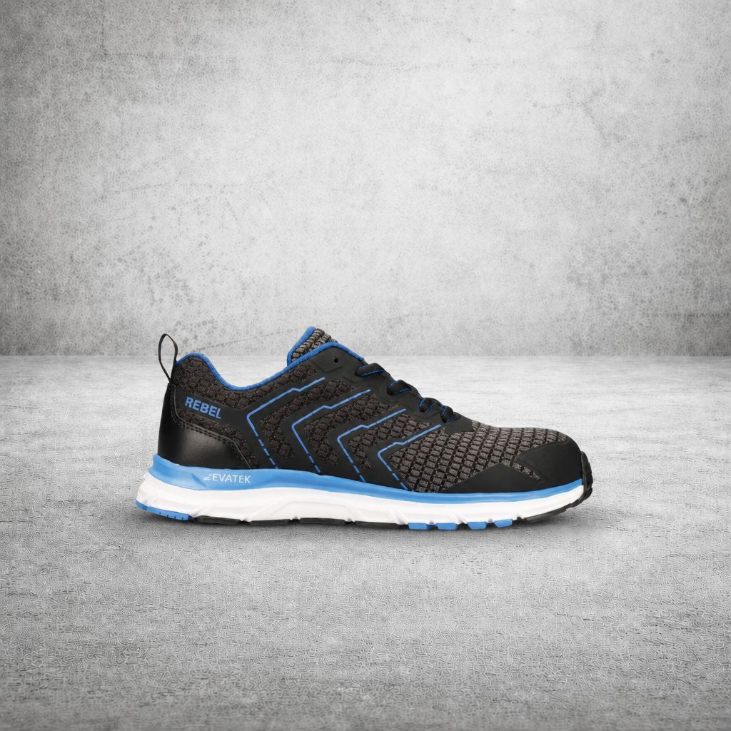 REBEL LIGHT INDUSTRIAL 2.0 UNISEX SHOE BLACK BLUE