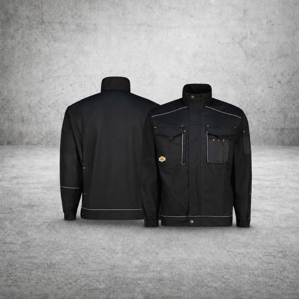 REBEL TECH GEAR MENS JACKET RAVEN BLACK